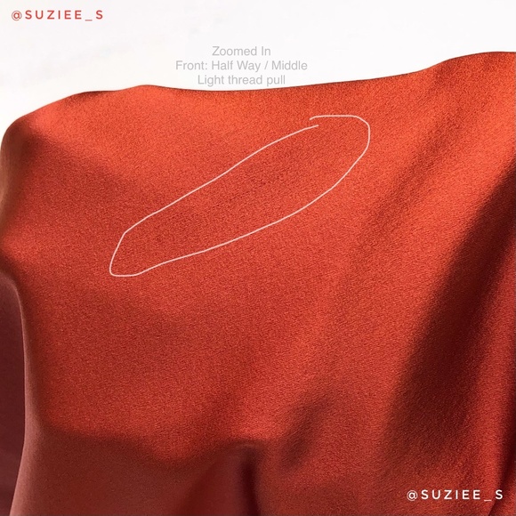 Andamane Delphina Rust Red Orange Silk Satin Slip Midi Dress Side Slit  M NWT - Picture 11 of 16